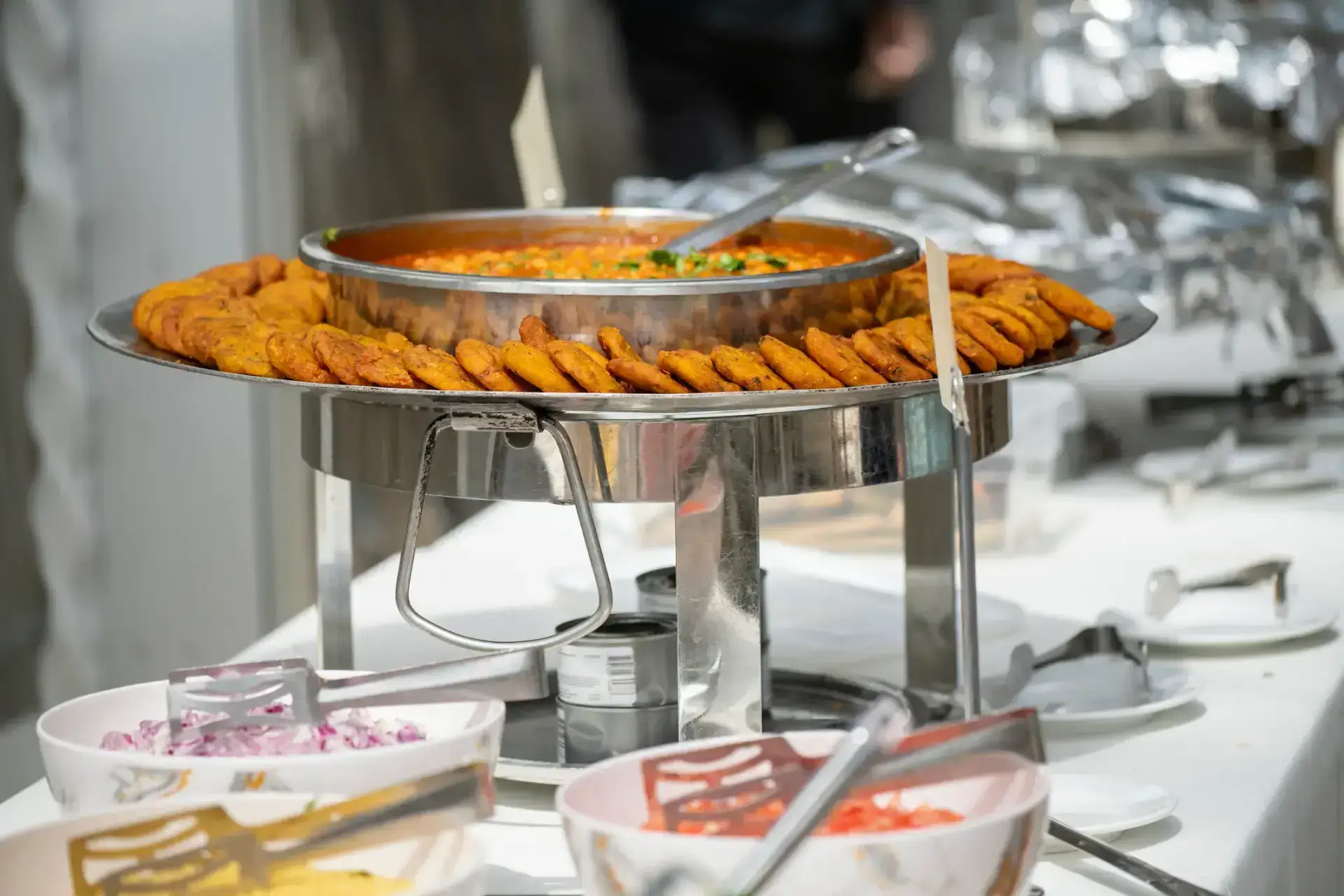 Food and drink stations at Mayfair Grand